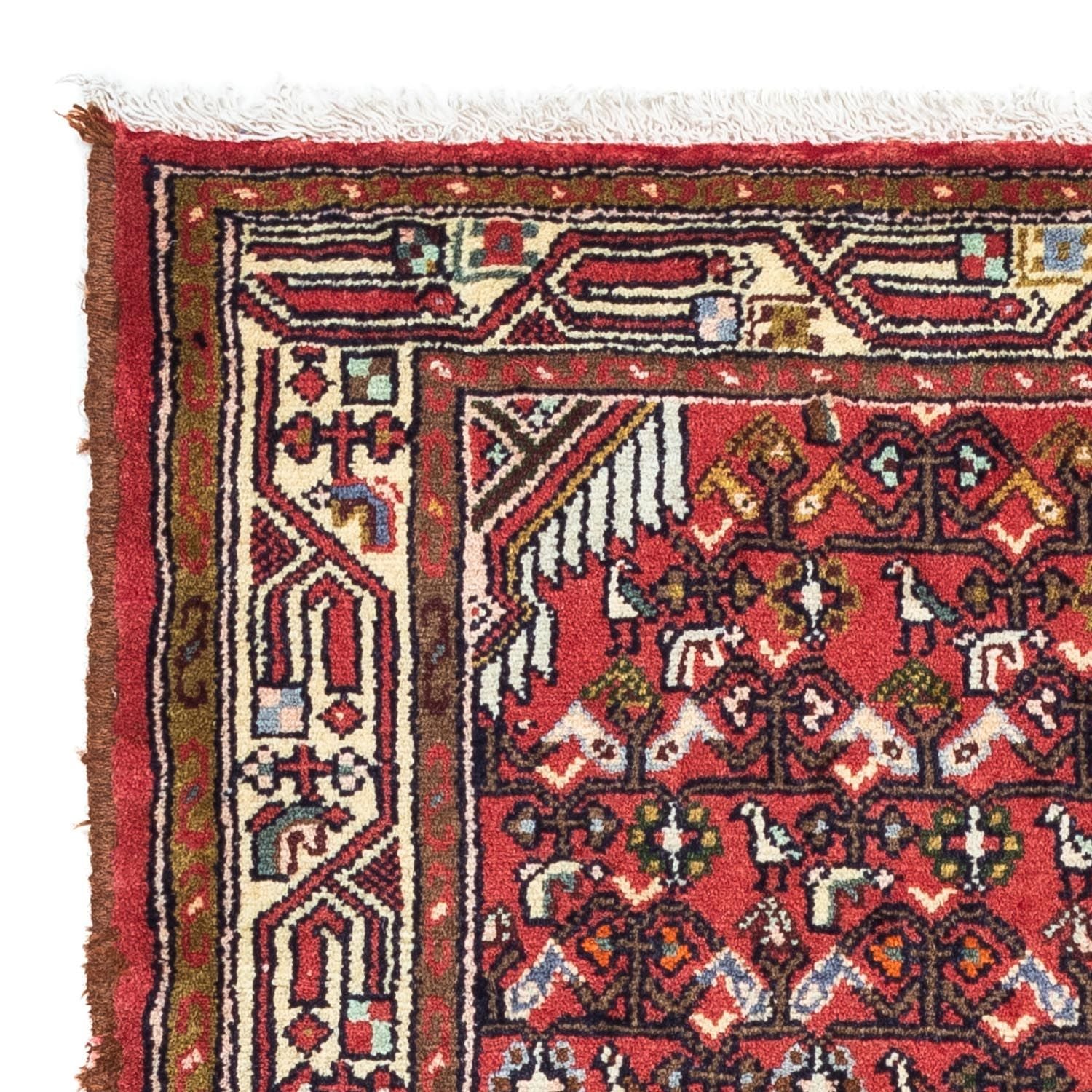 Alfombra persa - Nómada - 125 x 80 cm - rojo