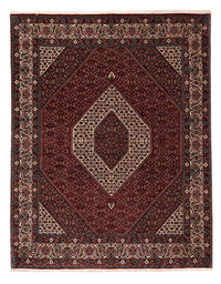 Alfombra persa - Bidjar - 251 x 203 cm - rojo oscuro