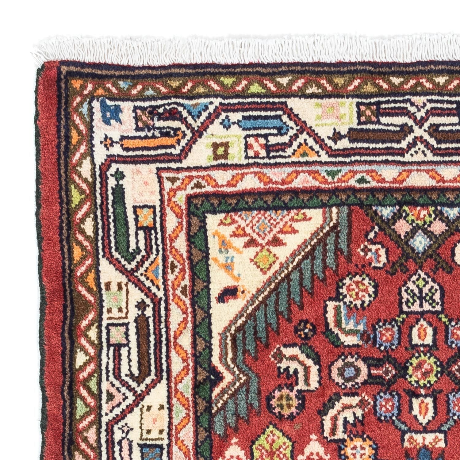 Alfombra persa - Nómada - 125 x 80 cm - rojo