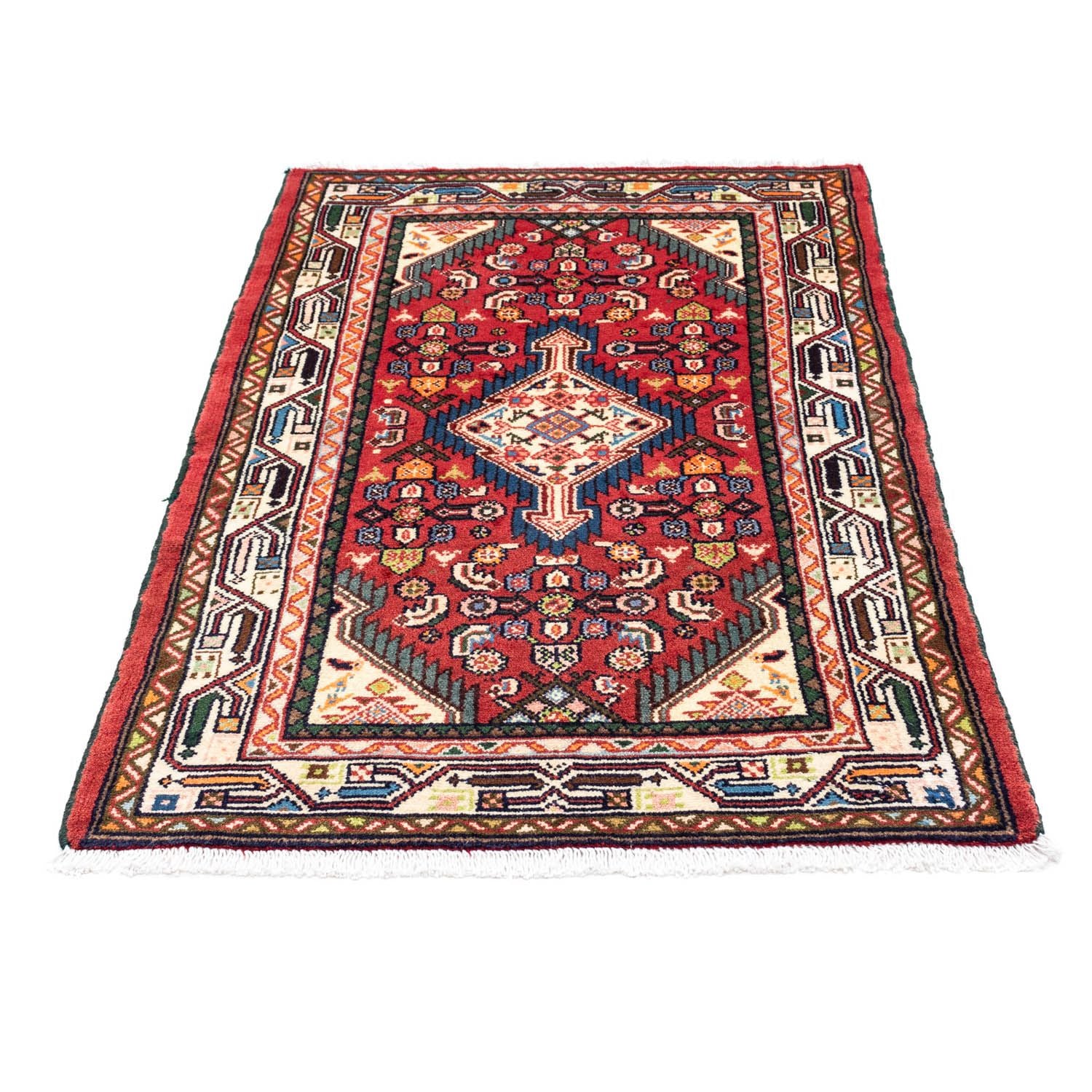 Alfombra persa - Nómada - 125 x 80 cm - rojo