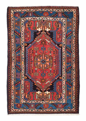 Alfombra persa - Nómada - 129 x 84 cm - multicolor