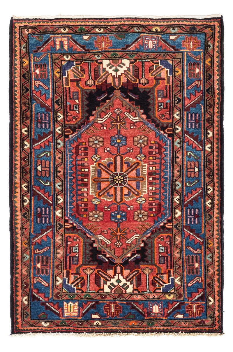 Alfombra persa - Nómada - 119 x 82 cm - rojo claro