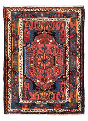 Alfombra persa - Nómada - 118 x 83 cm - rojo claro