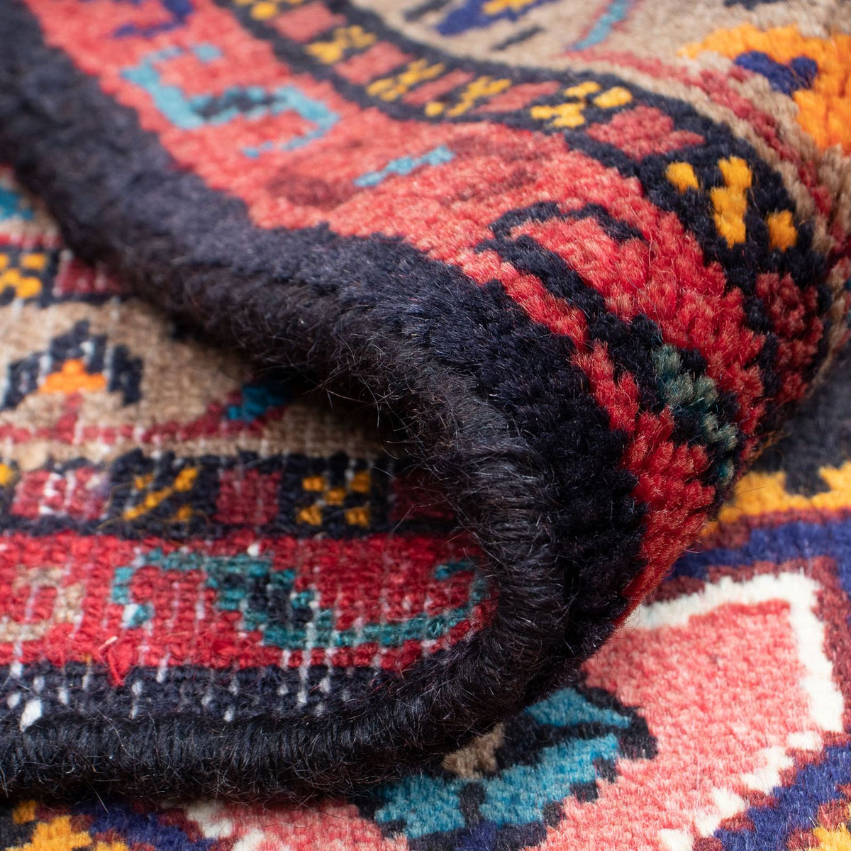 Alfombra persa - Nómada - 120 x 85 cm - rojo claro