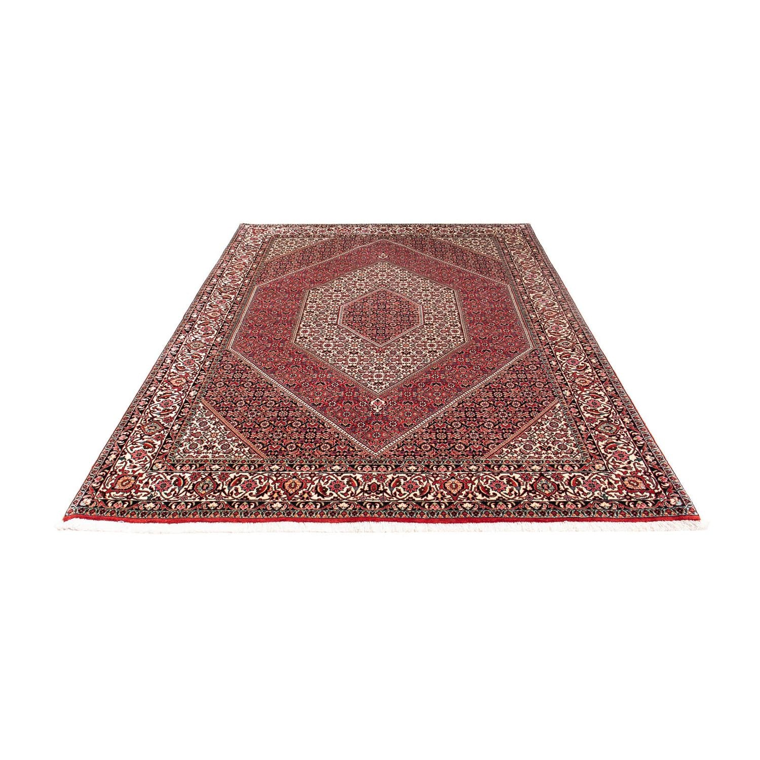 Alfombra persa - Bidjar - 242 x 170 cm - rojo