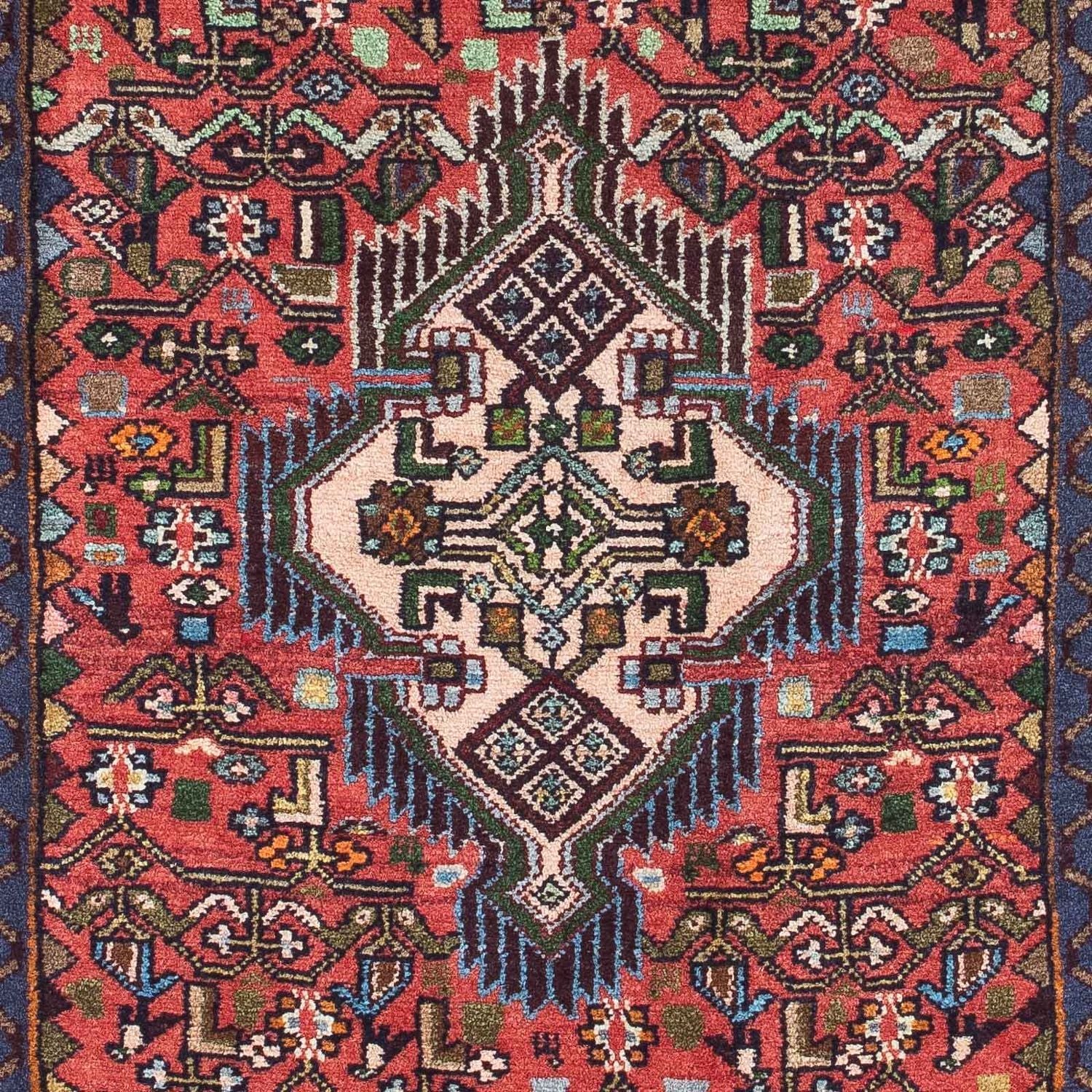 Alfombra persa - Nómada - 125 x 80 cm - rojo