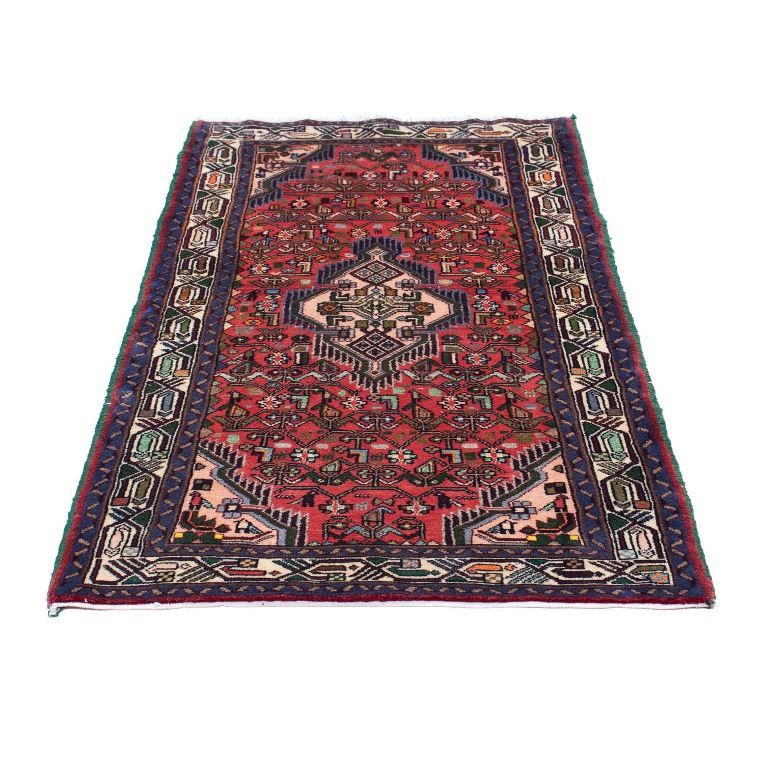 Alfombra persa - Nómada - 125 x 80 cm - rojo