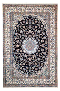 Alfombra Persa - Nain - Prima - 264 x 177 cm - azul oscuro