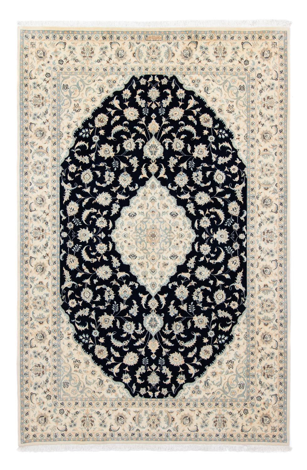 Alfombra Persa - Nain - Real - 300 x 204 cm - negro