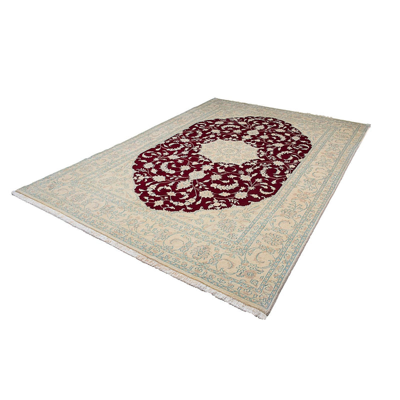 Alfombra persa - Nain - 290 x 198 cm - rojo oscuro