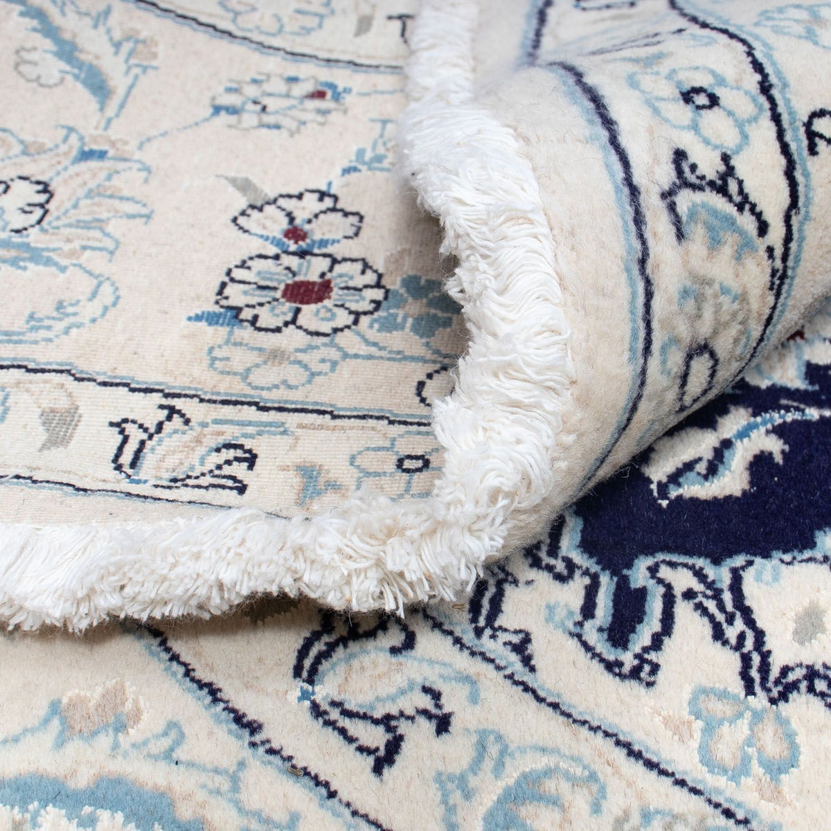 Alfombra persa - Nain redondo  - 290 x 290 cm - azul oscuro