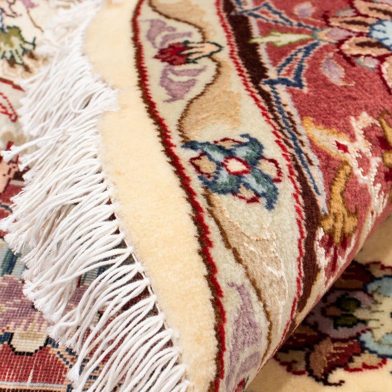 Alfombra Persa - Tabriz - Real redondo  - 145 x 145 cm - beige