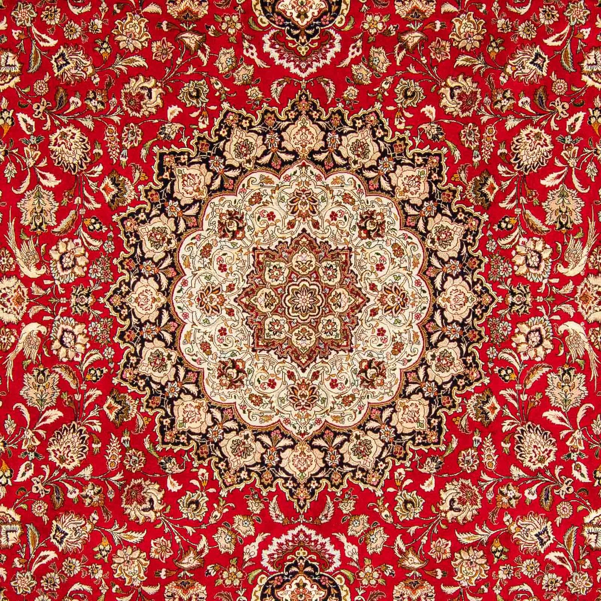 Alfombra Persa - Tabriz - Real - 400 x 300 cm - rojo oscuro