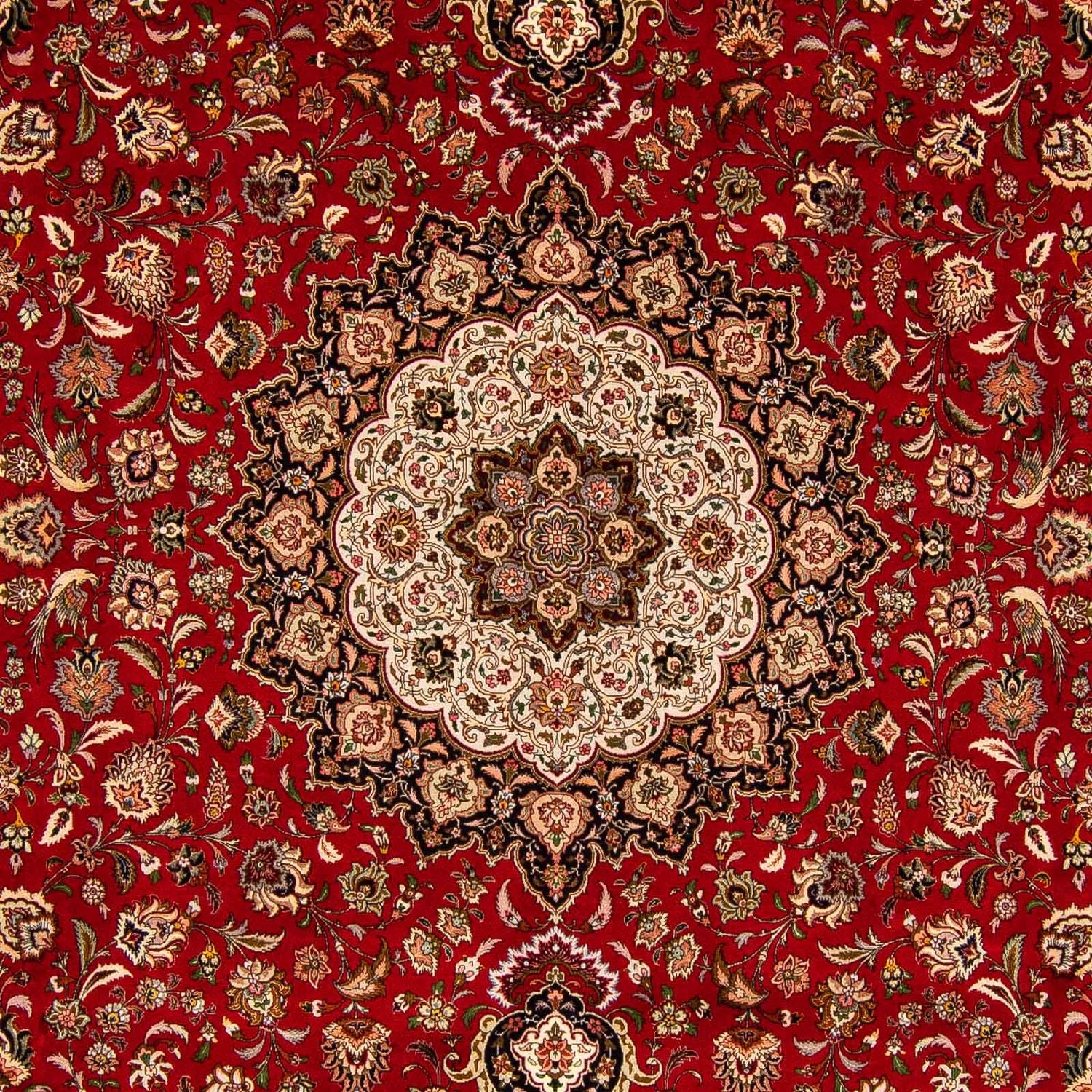 Alfombra Persa - Tabriz - Real - 396 x 302 cm - rojo oscuro