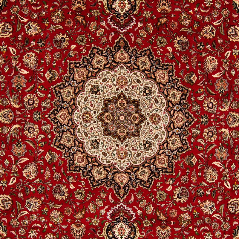 Alfombra Persa - Tabriz - Real - 396 x 302 cm - rojo oscuro