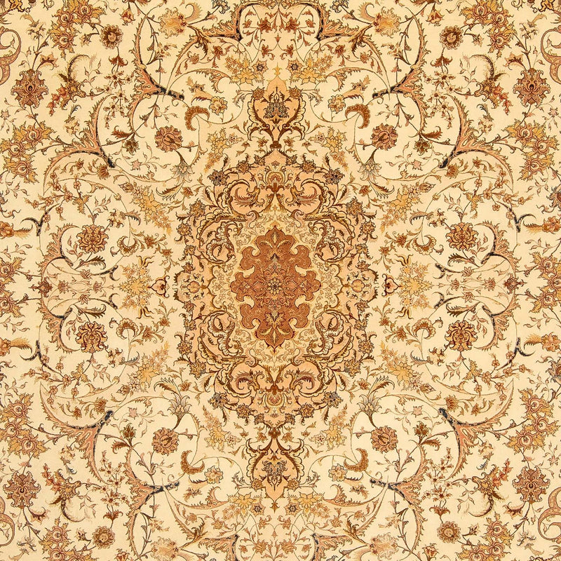 Alfombra Persa - Tabriz - Real - 350 x 251 cm - marrón claro