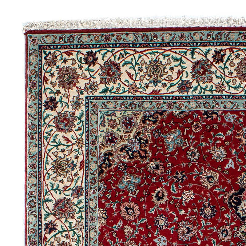 Alfombra persa - Tabriz - 214 x 150 cm - rojo oscuro