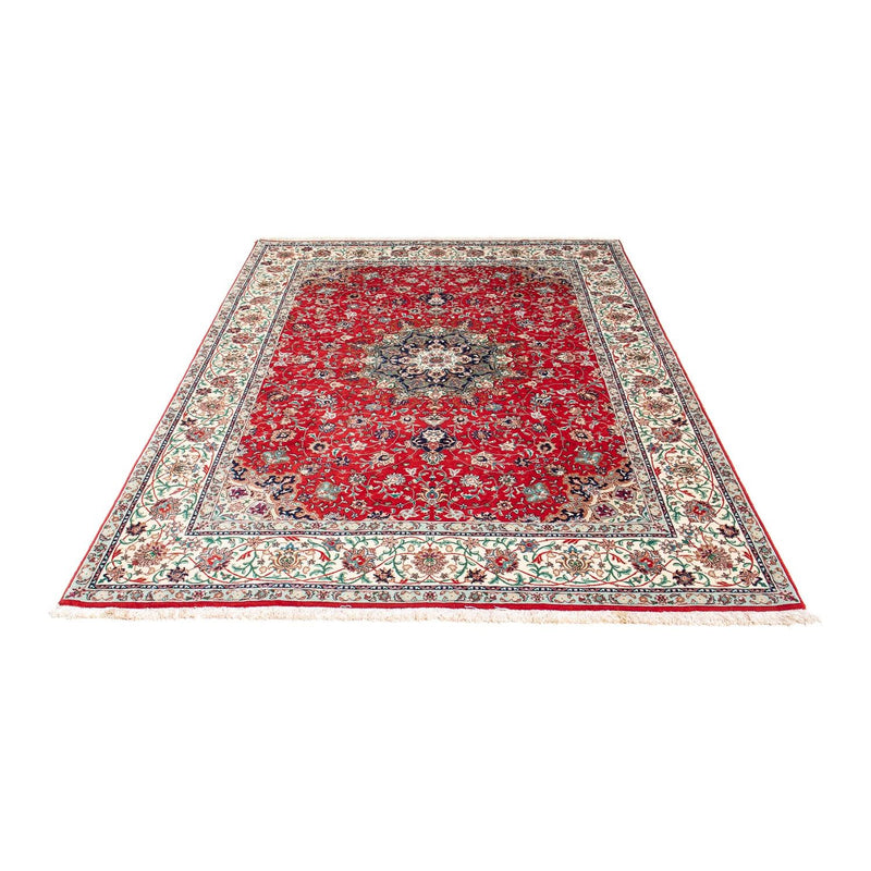 Alfombra persa - Tabriz - 214 x 150 cm - rojo oscuro