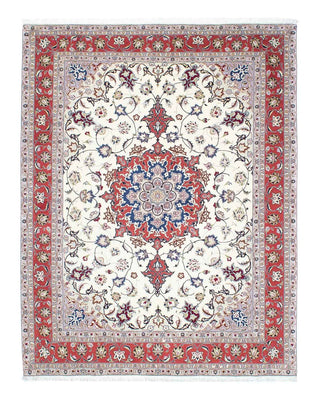 Alfombra Persa - Tabriz - Real - 194 x 154 cm - beige