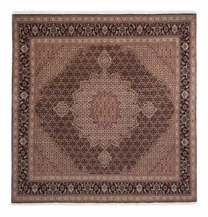 Alfombra Persa - Tabriz - Real cuadrado  - 248 x 245 cm - marrón
