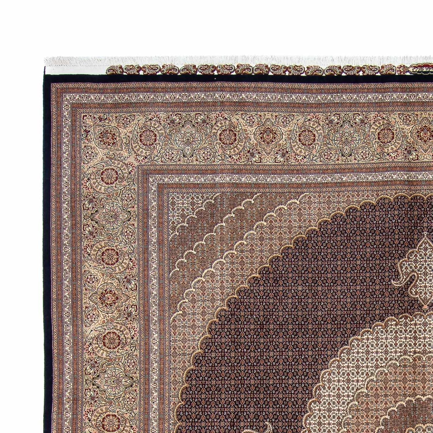Alfombra persa - Tabriz cuadrado  - 310 x 302 cm - marrón oscuro