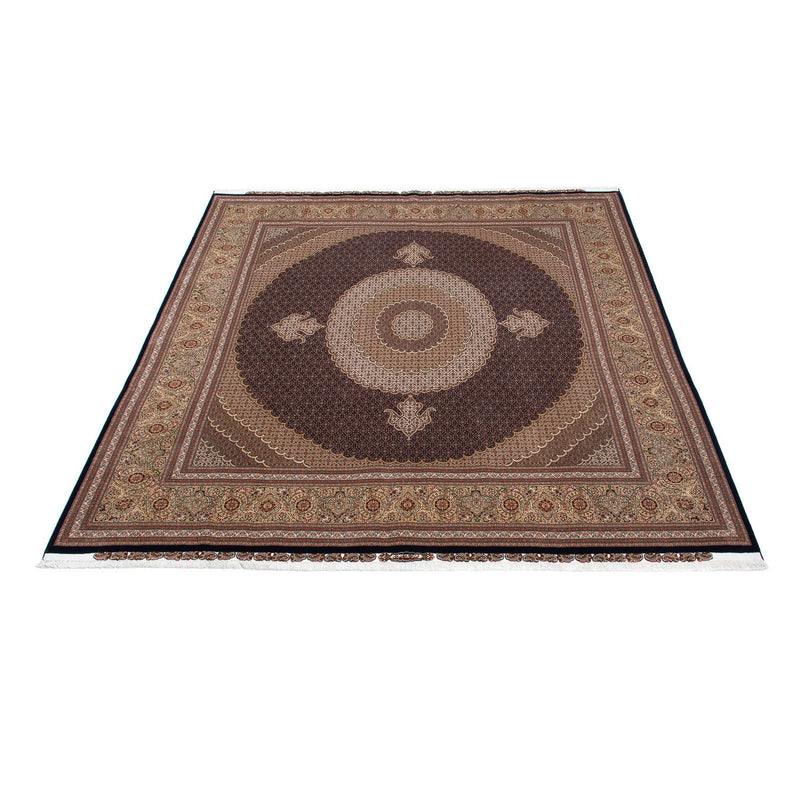 Alfombra persa - Tabriz cuadrado  - 310 x 302 cm - marrón oscuro