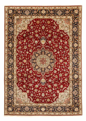 Alfombra Persa - Tabriz - Real - 353 x 254 cm - rojo oscuro