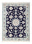 Alfombra Persa - Nain - Real - 85 x 58 cm - azul oscuro