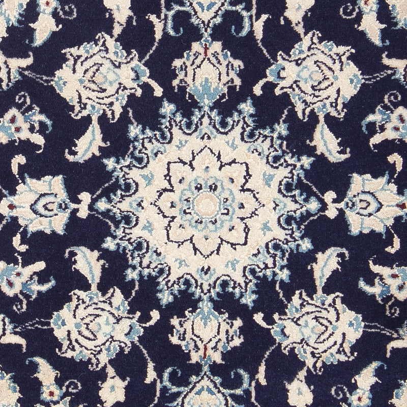 Alfombra Persa - Nain - Real - 85 x 58 cm - azul oscuro