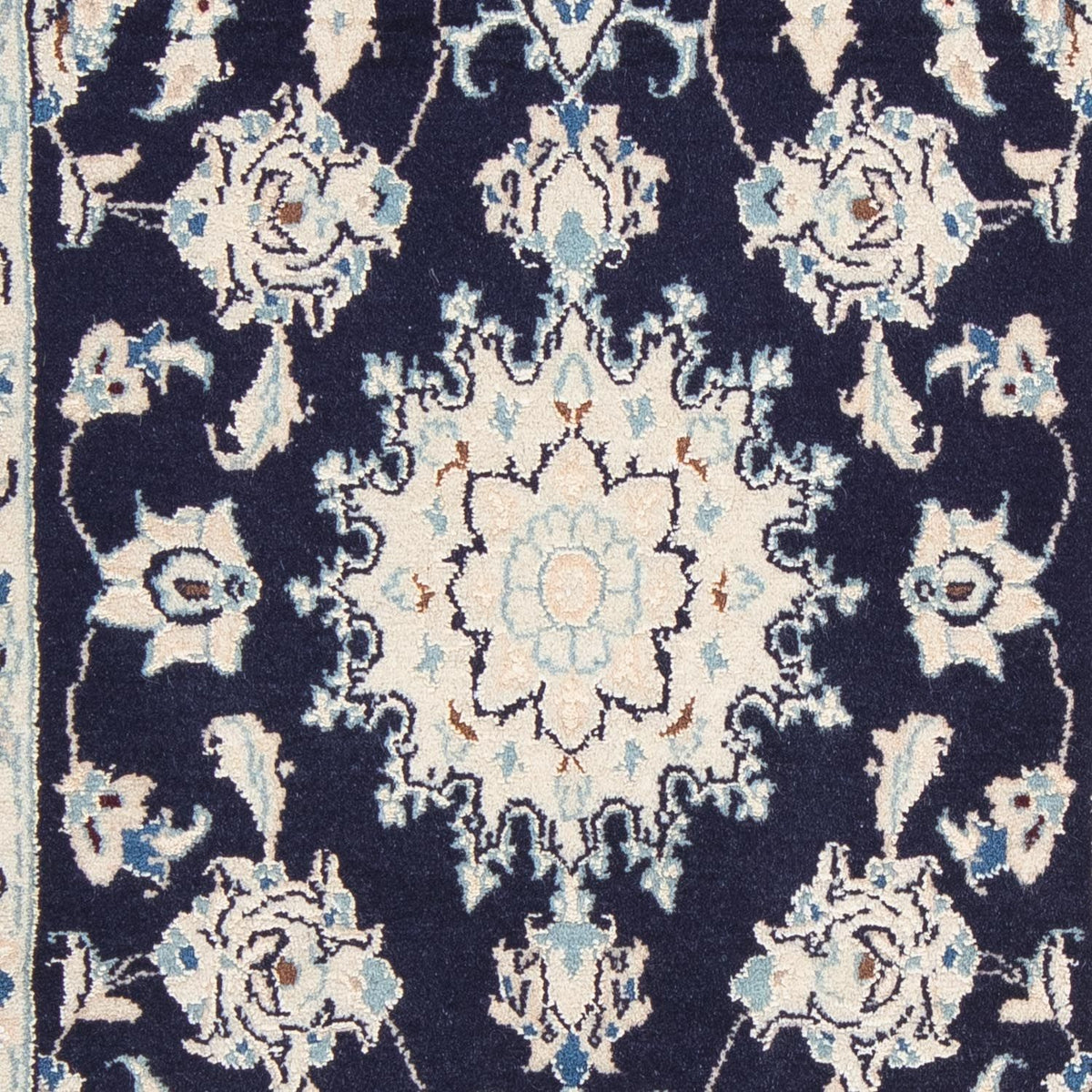 Alfombra Persa - Nain - Real - 94 x 54 cm - azul oscuro