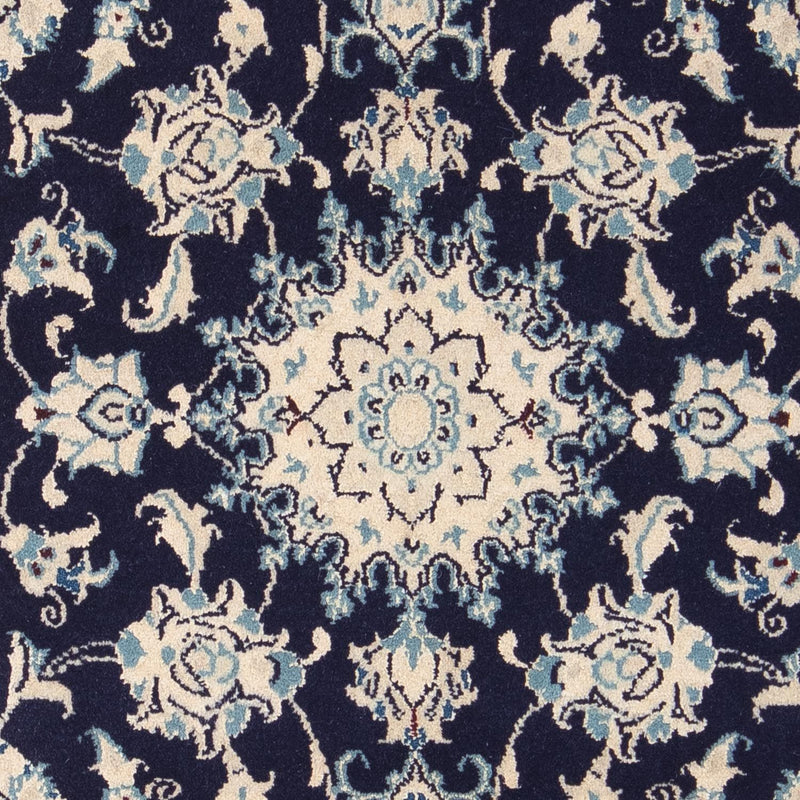 Alfombra Persa - Nain - Real - 84 x 57 cm - azul oscuro