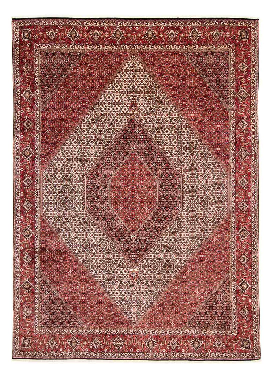 Alfombra persa - Bidjar - 404 x 298 cm - rojo claro