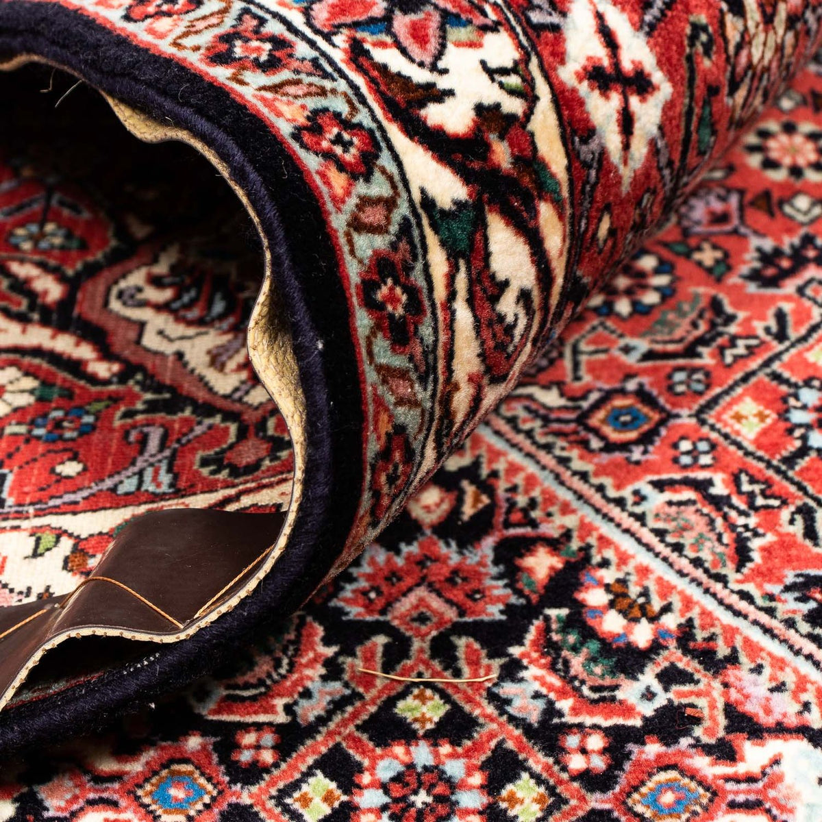 Alfombra persa - Bidjar - 404 x 298 cm - rojo claro