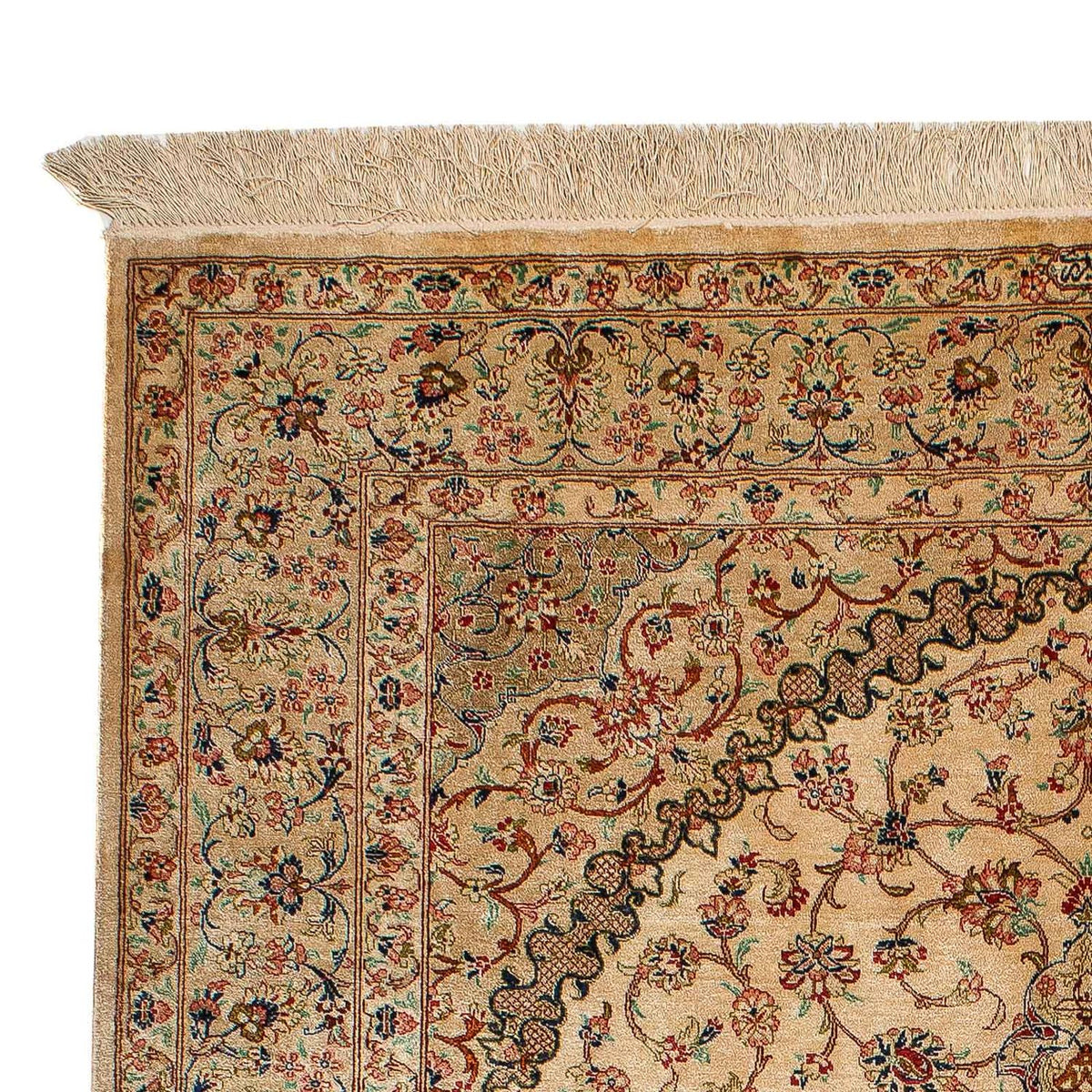 Alfombra persa - Ghom - 195 x 131 cm - beige