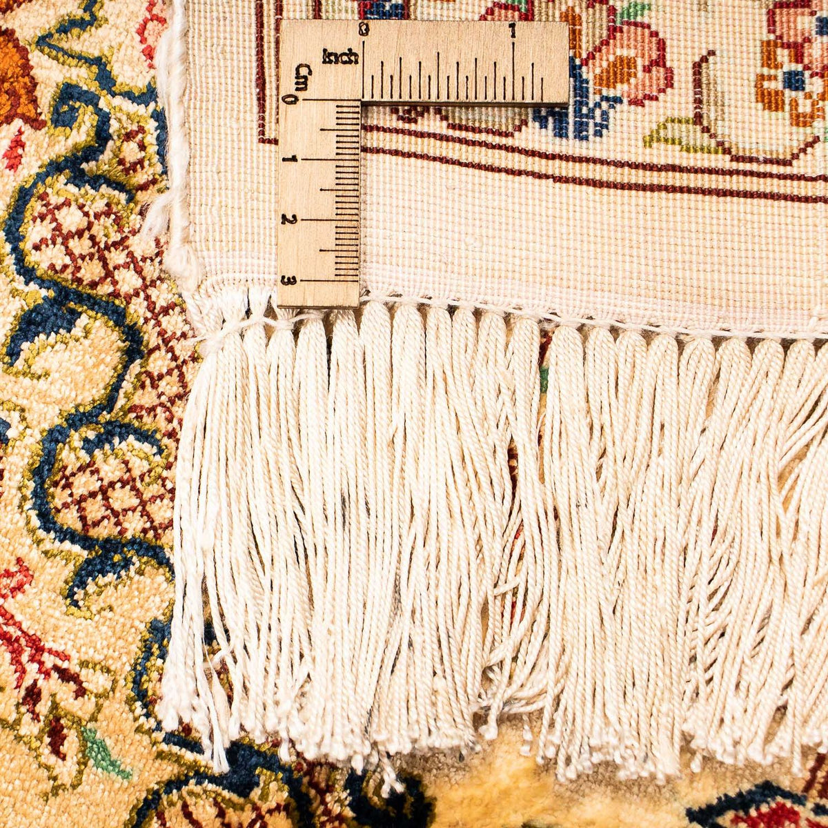 Alfombra persa - Ghom - 195 x 131 cm - beige