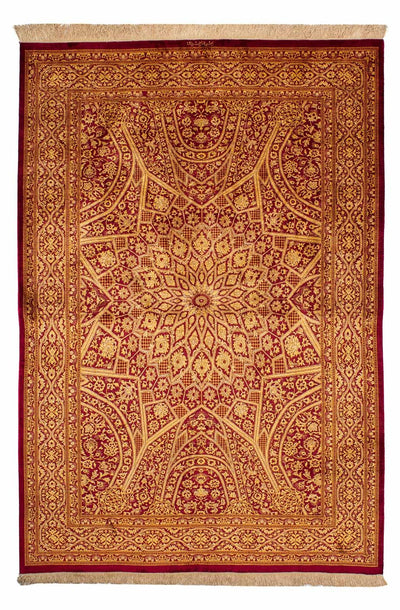 Qom seda Alfombra 132x216cm - Alfombra persa