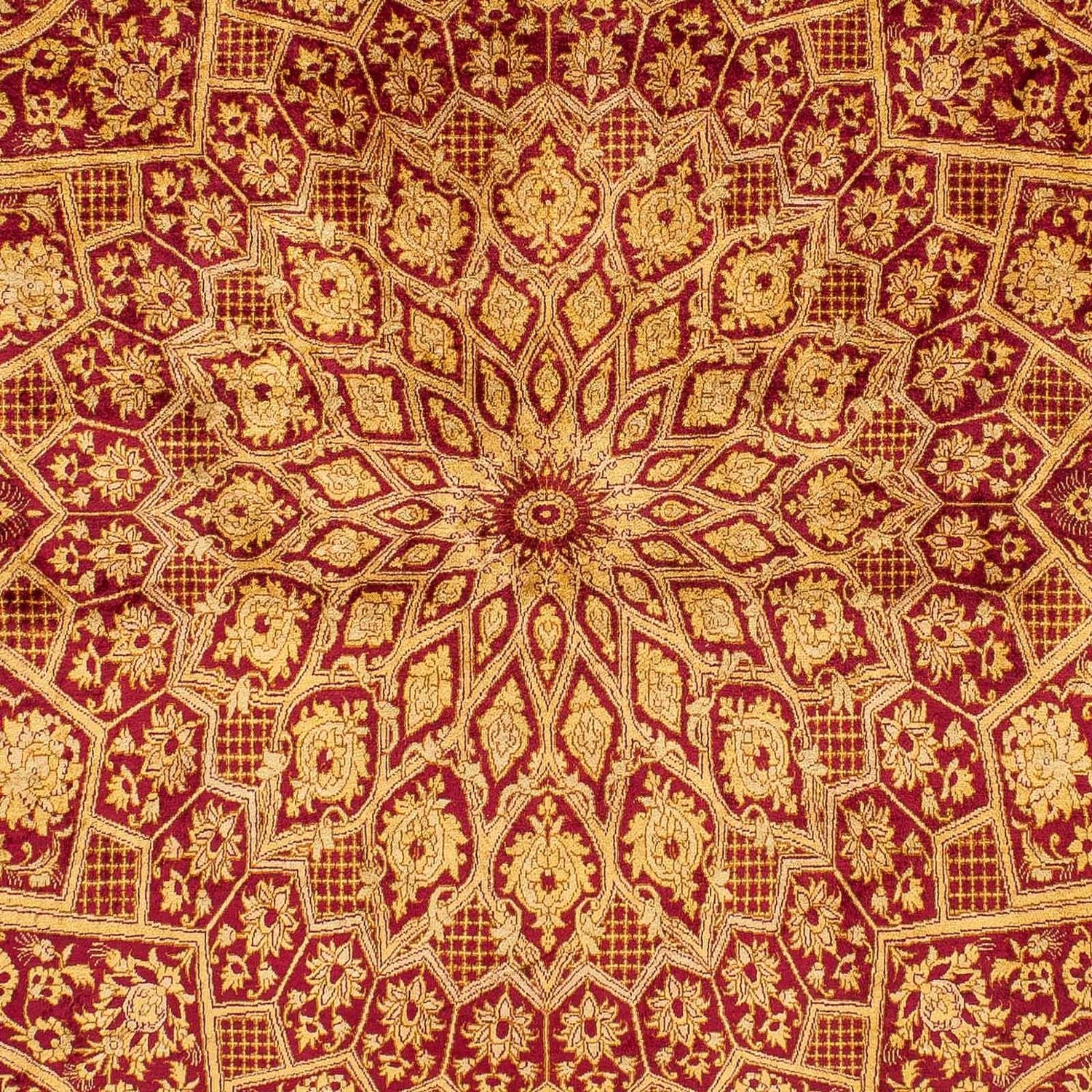 Alfombra de seda - Ghom Seda - Prima - 216 x 132 cm - azul oscuro