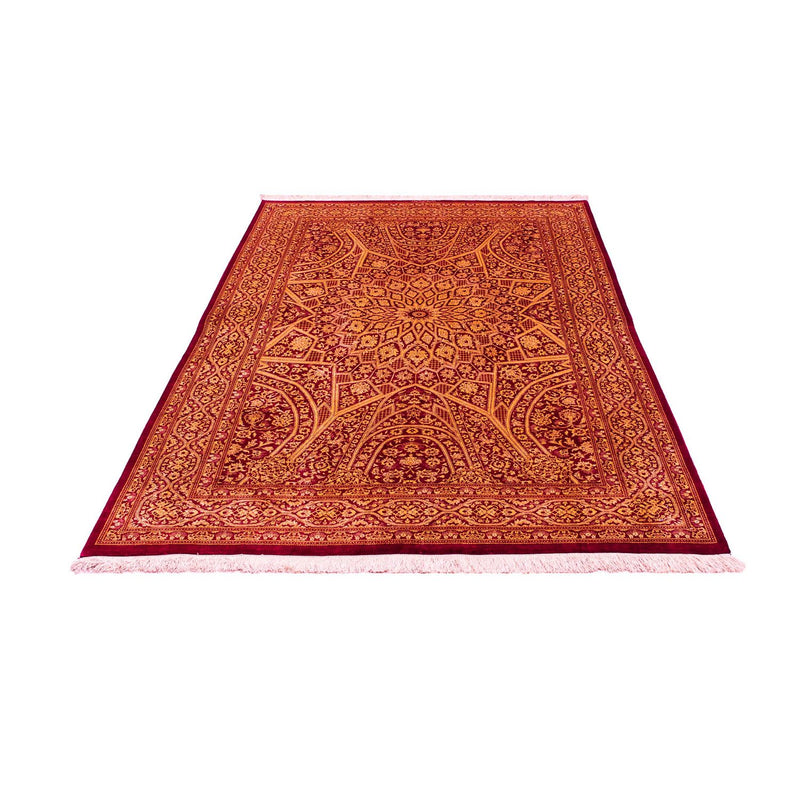 Alfombra de seda - Ghom Seda - Prima - 216 x 132 cm - azul oscuro
