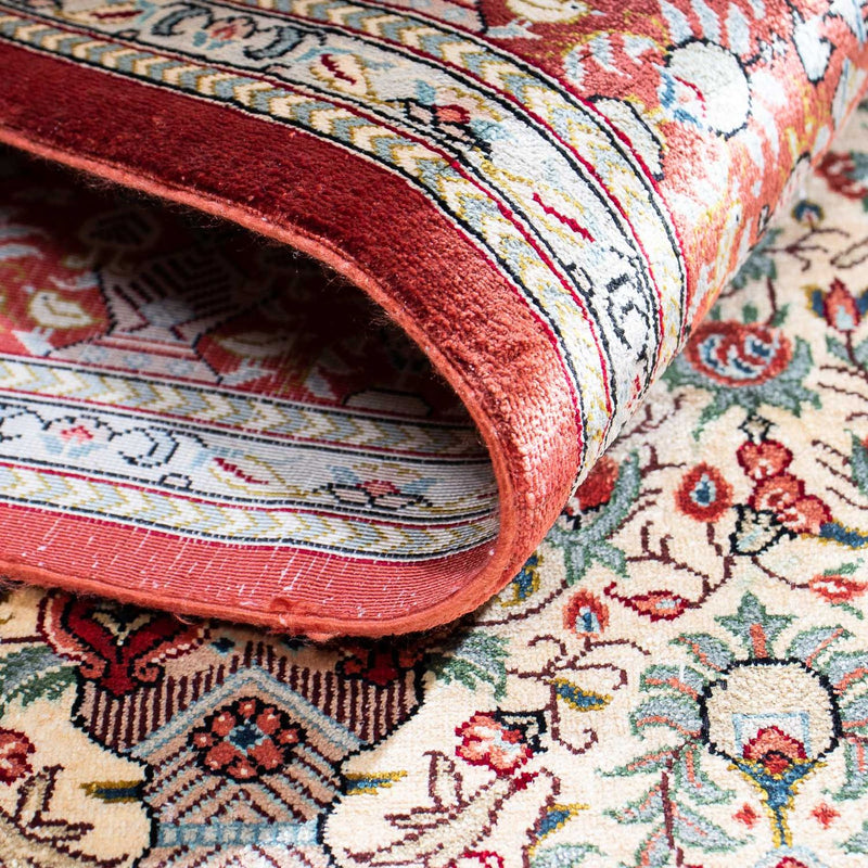 Alfombra persa - Ghom - 158 x 107 cm - beige