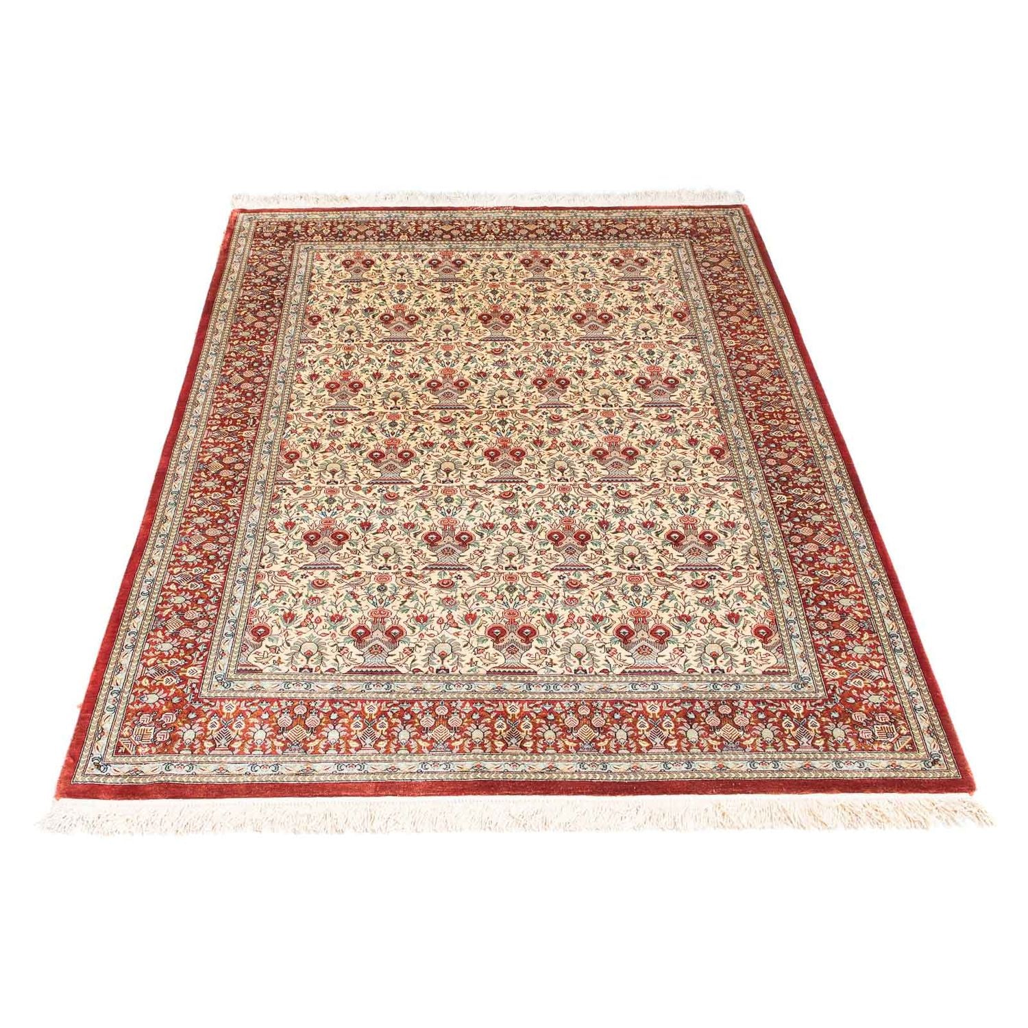 Alfombra persa - Ghom - 158 x 107 cm - beige