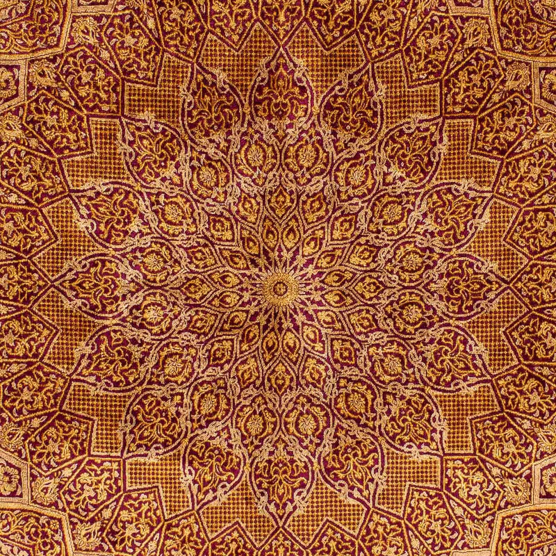 Alfombra de seda - Ghom Seda - Prima - 216 x 132 cm - azul oscuro