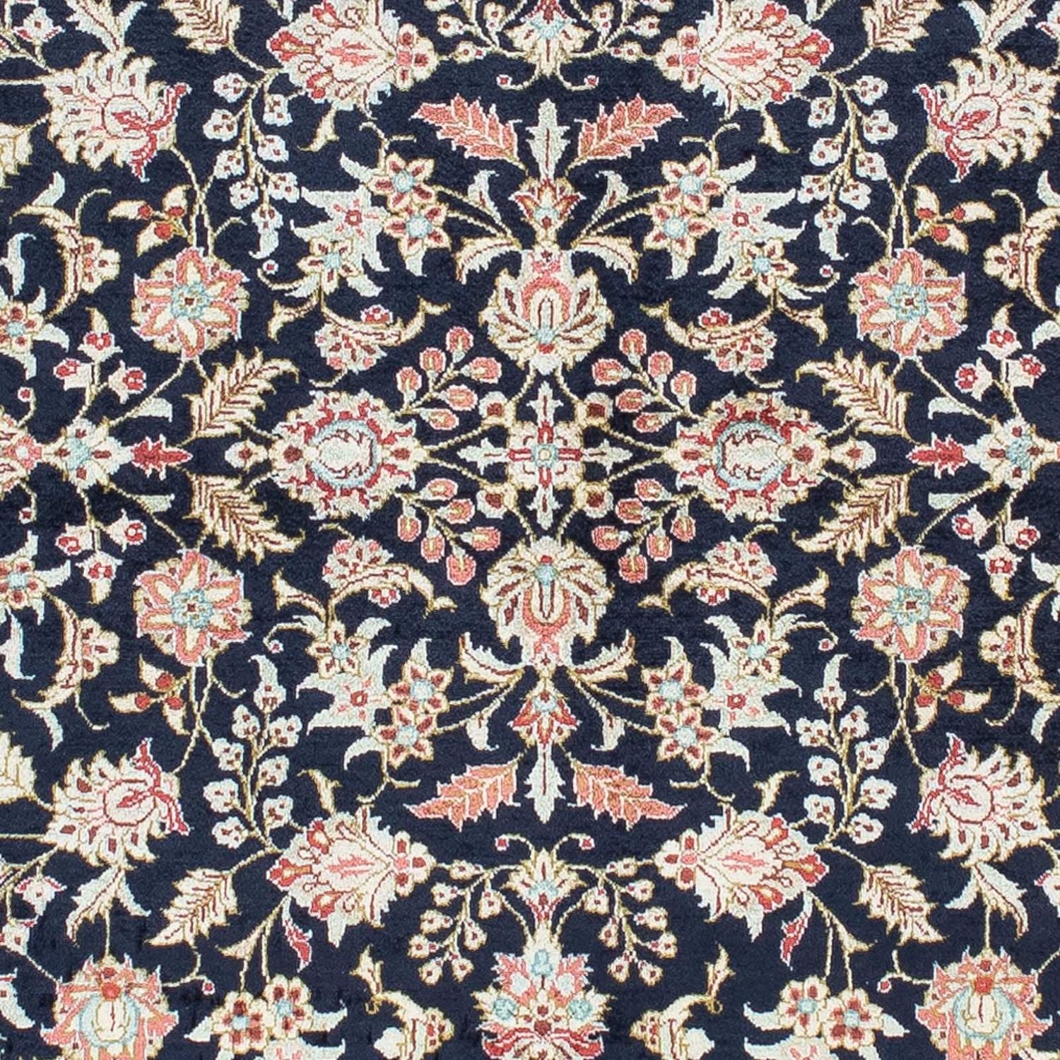 Alfombra persa - Ghom - 148 x 98 cm - azul oscuro