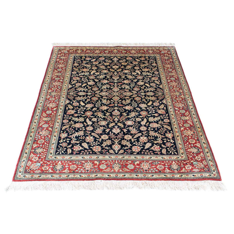 Alfombra persa - Ghom - 148 x 98 cm - azul oscuro