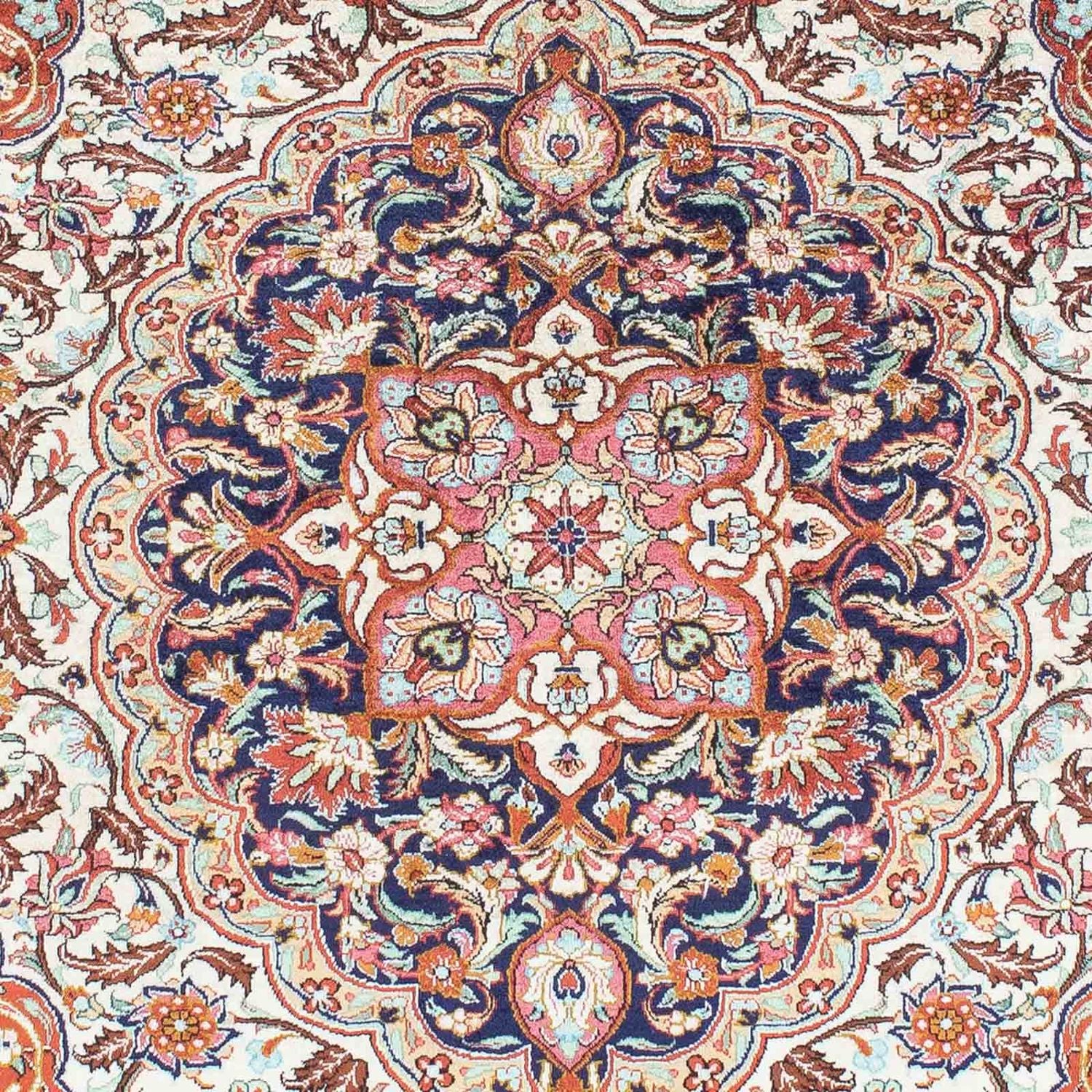 Alfombra persa - Ghom - 148 x 102 cm - beige