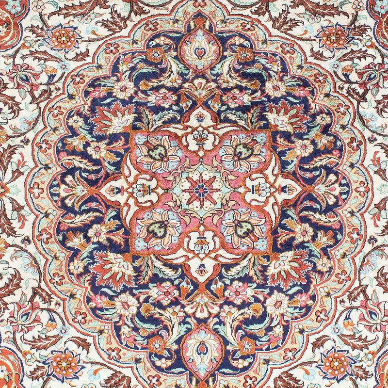 Alfombra persa - Ghom - 148 x 102 cm - beige