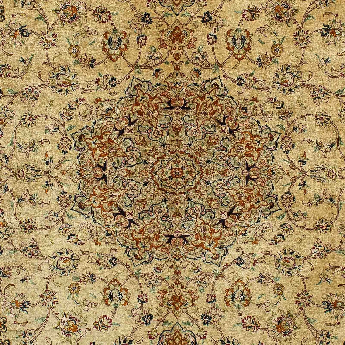Alfombra persa - Ghom - 200 x 133 cm - beige