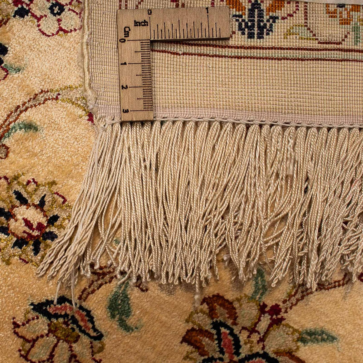 Alfombra persa - Ghom - 200 x 133 cm - beige