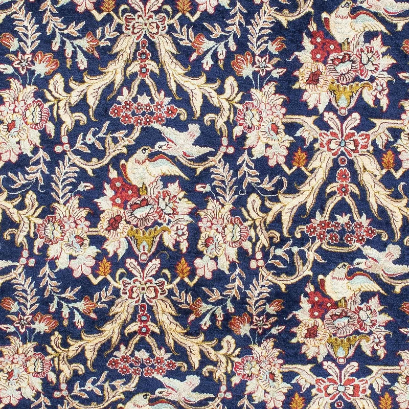 Alfombra persa - Ghom - 154 x 98 cm - azul oscuro