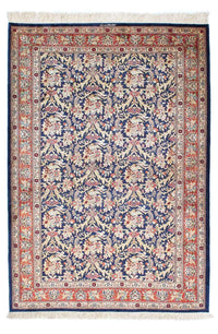 Alfombra persa - Ghom - 154 x 103 cm - azul oscuro