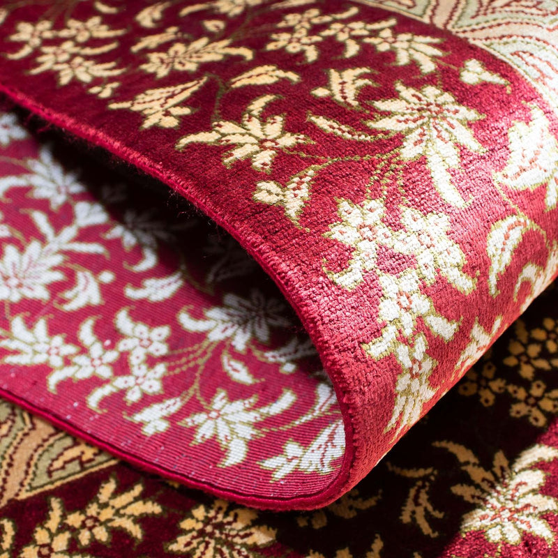 Alfombra persa - Ghom - 123 x 78 cm - azul claro